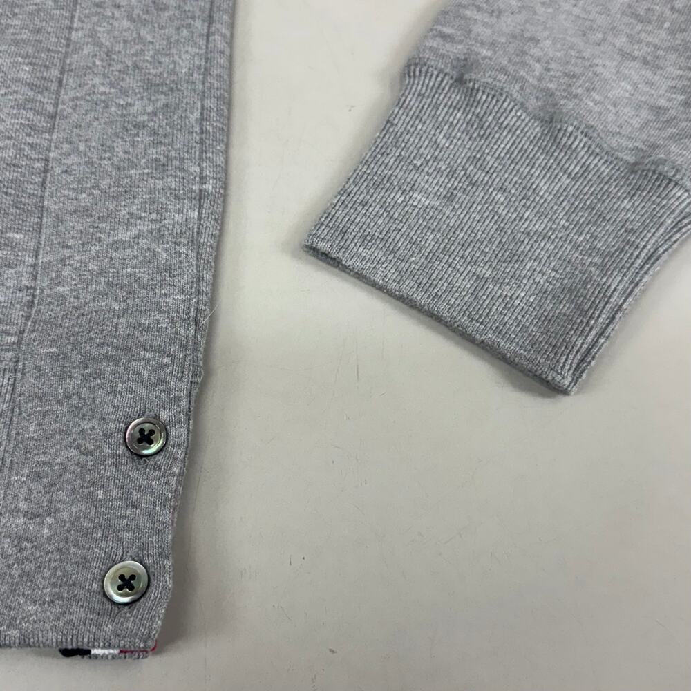 THOM BROWNE Crew Neck Classic Pullover LoopBack Men's Sz 1 Grey MJT085A-03377 - Picture 4 of 12